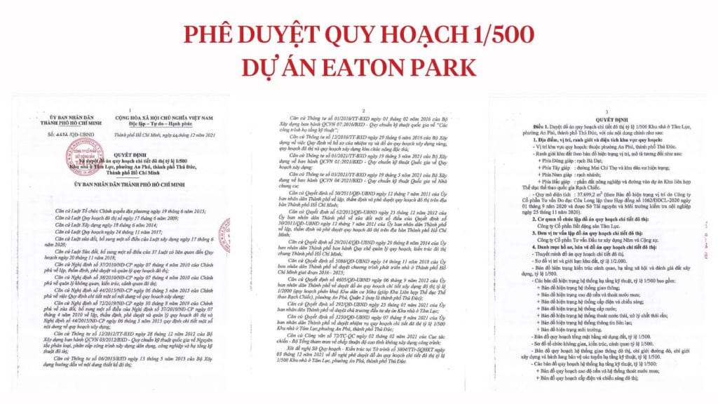 ho so phap ly du an eaton park quan 2 6